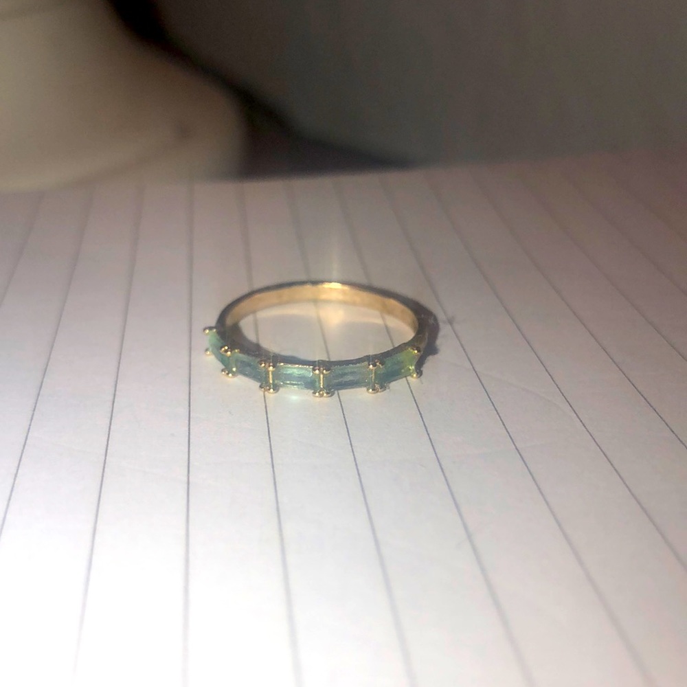 Gold ring with turquoise